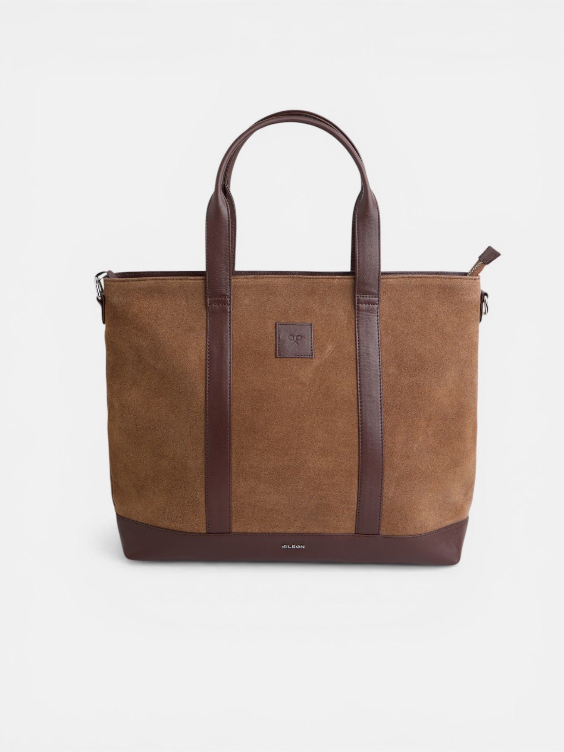 Tote bag piel business marron oscuro