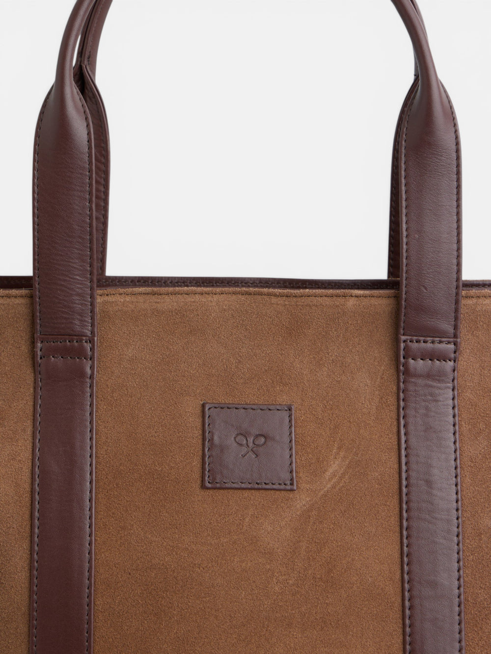 Tote bag piel business marron oscuro