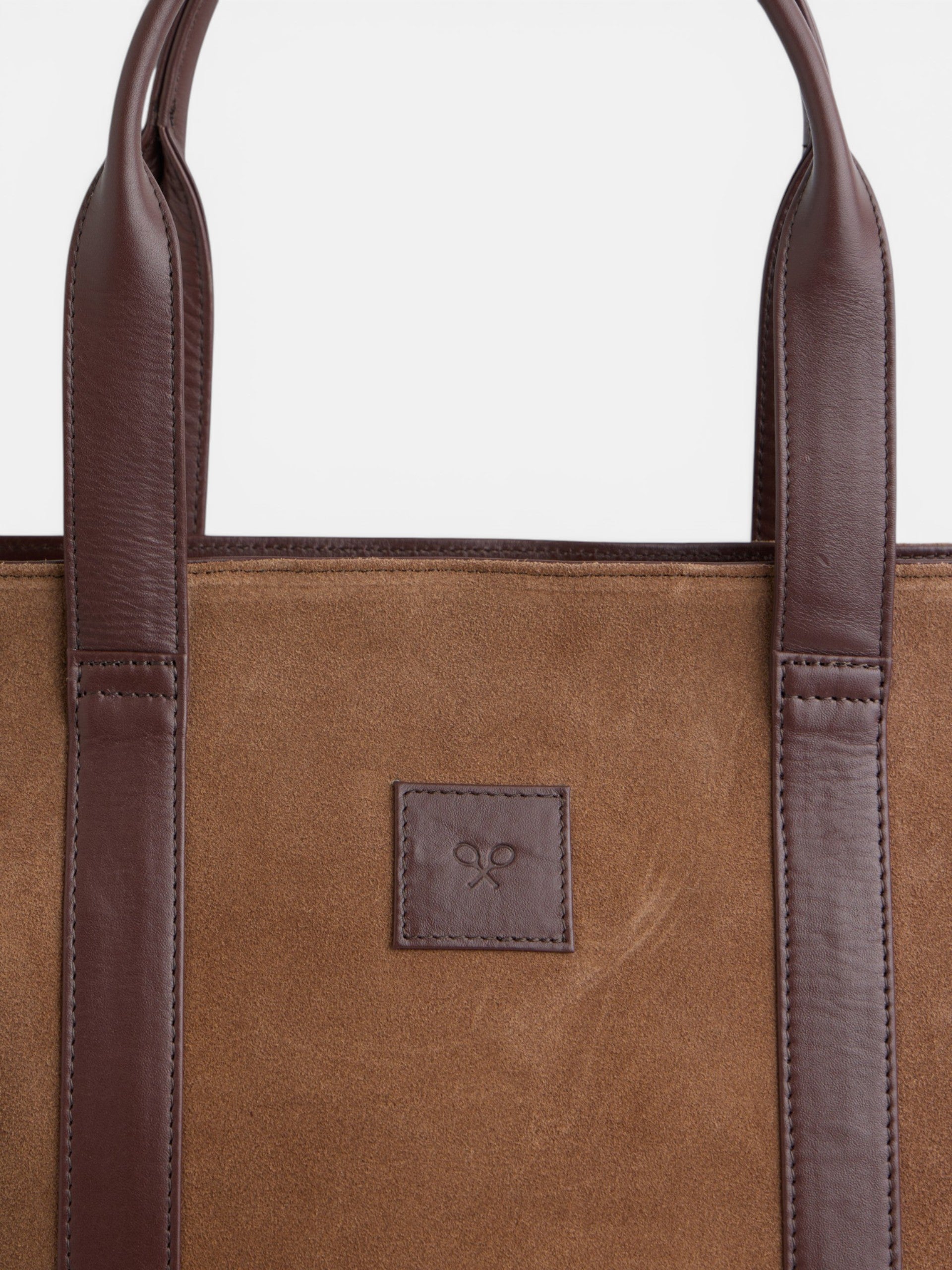 Tote bag piel business marron oscuro