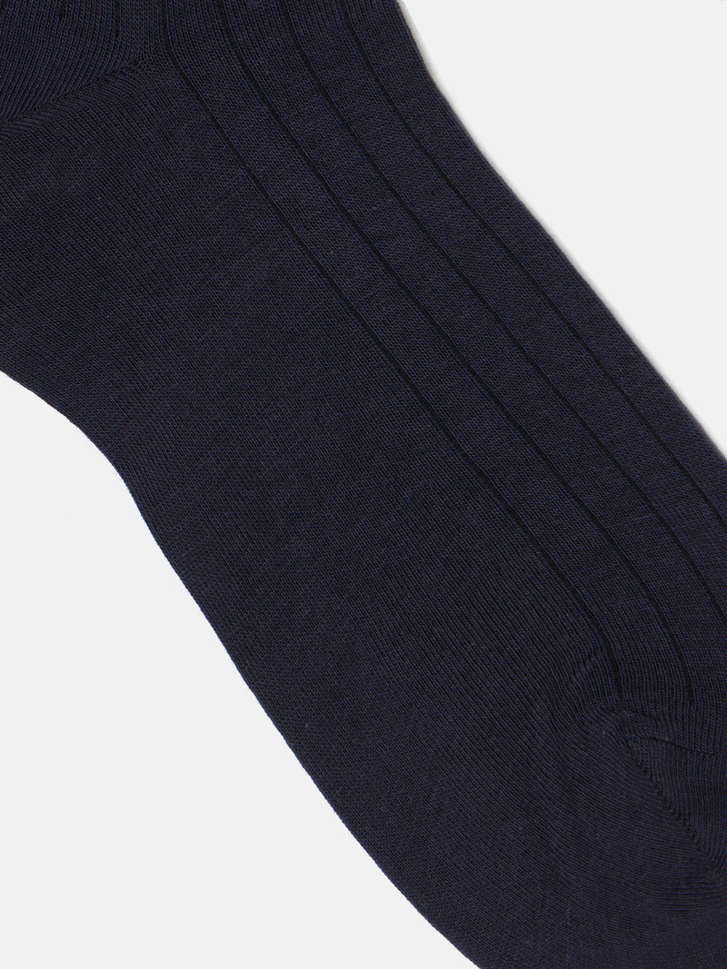 Chaussette en fil business bleu marine