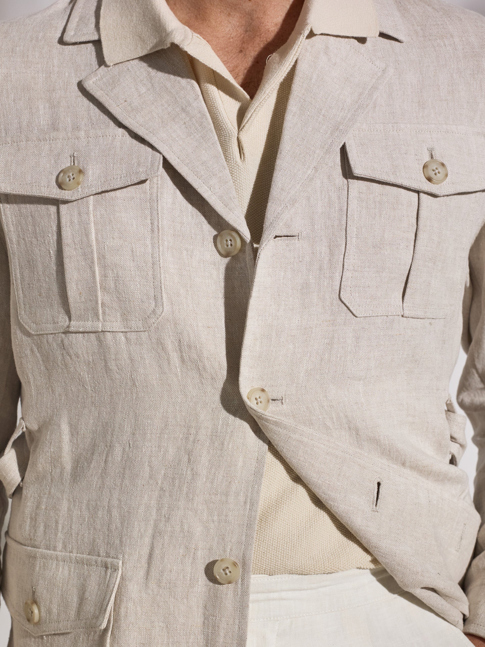 Saharienne unique ceinture beige