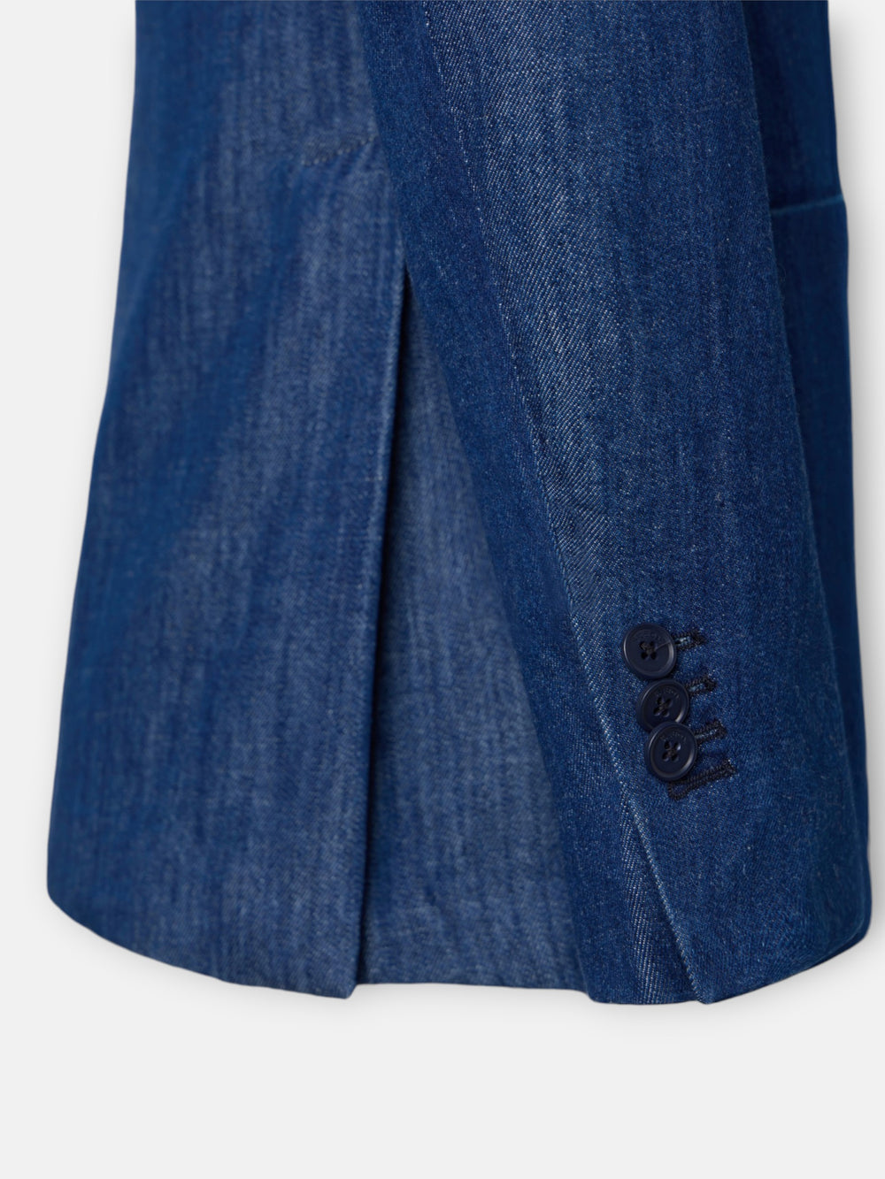 Americana denim lavado azul medio