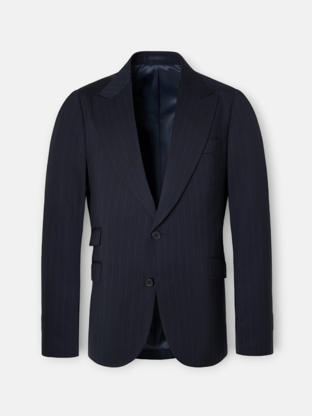 Americana traje raya diplomatica azul marino