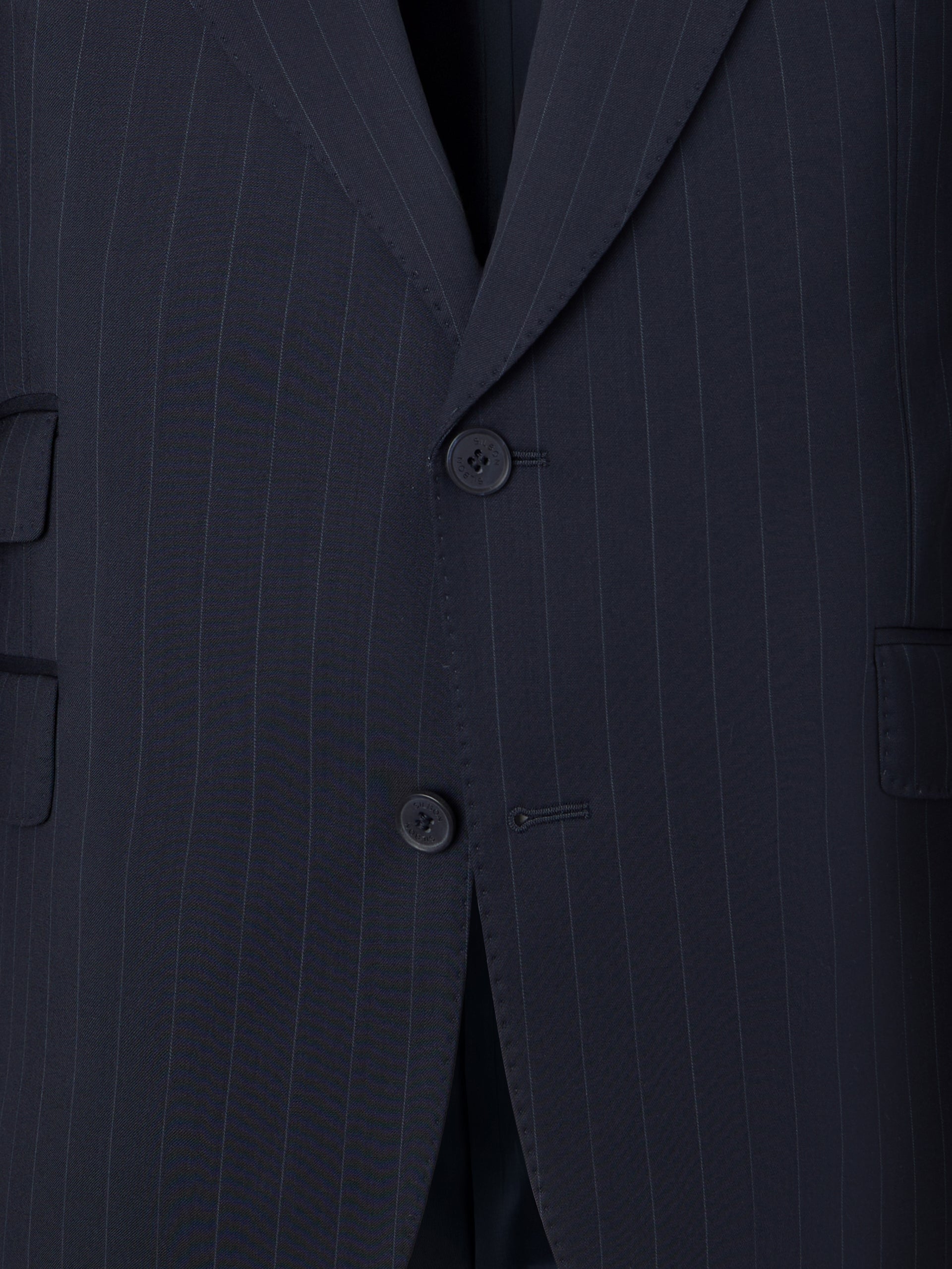 Americana traje raya diplomatica azul marino