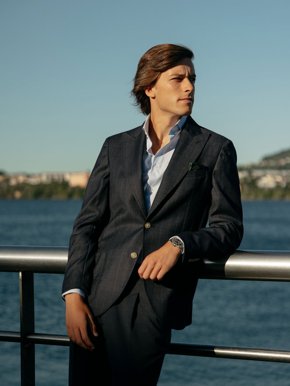 Navy blue unique diplomatic blazer
