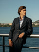 Navy blue unique diplomatic blazer