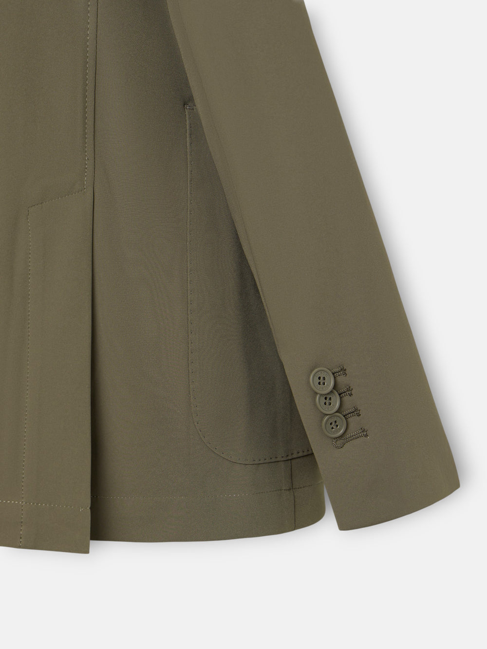 Green technical blazer