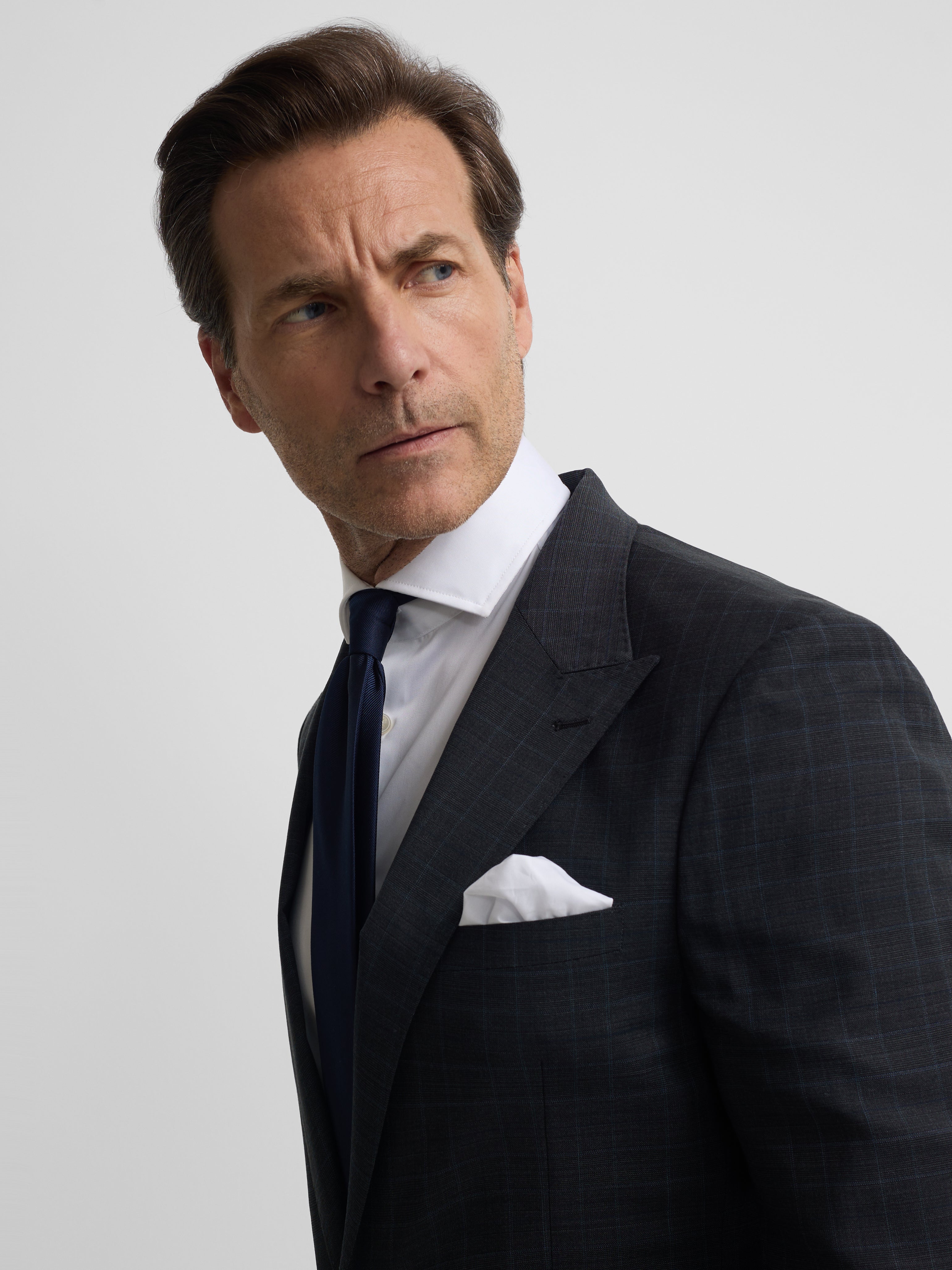 Grey Prince of Wales suit jacket