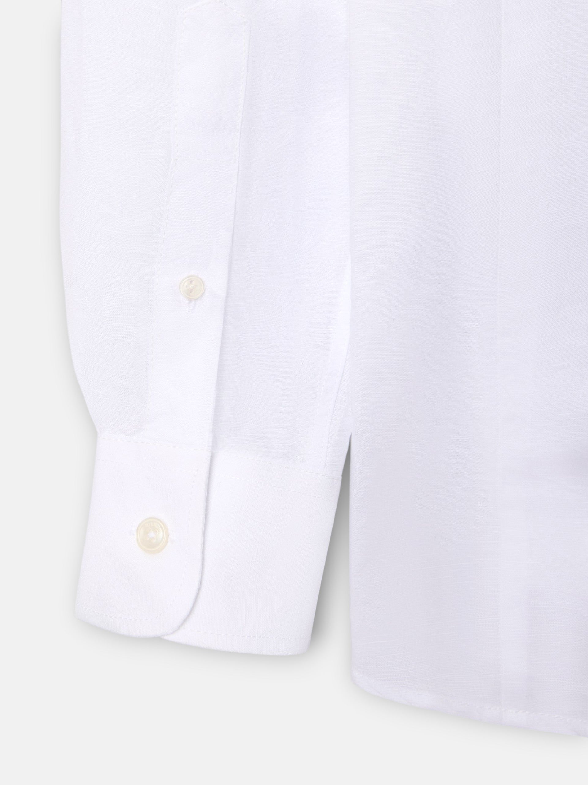 Camisa de linho unique gola alta branca