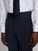 Pantalon habillé à pinces bleu moyen