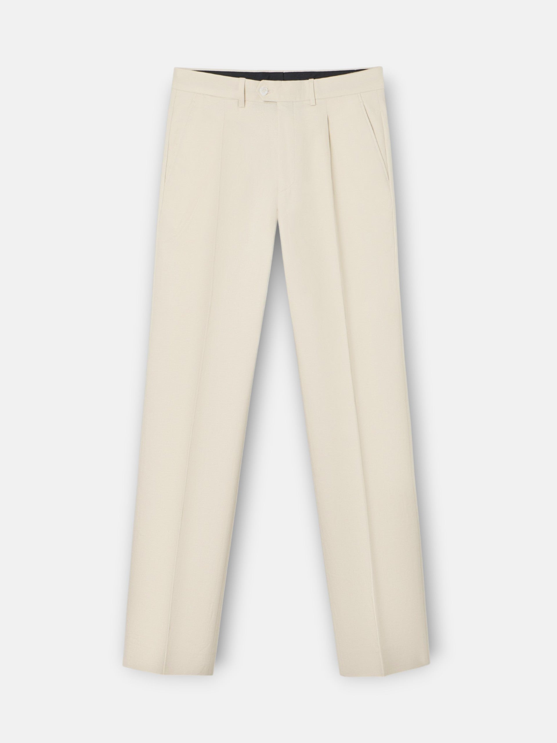 Pantalon traje unique lino piedra