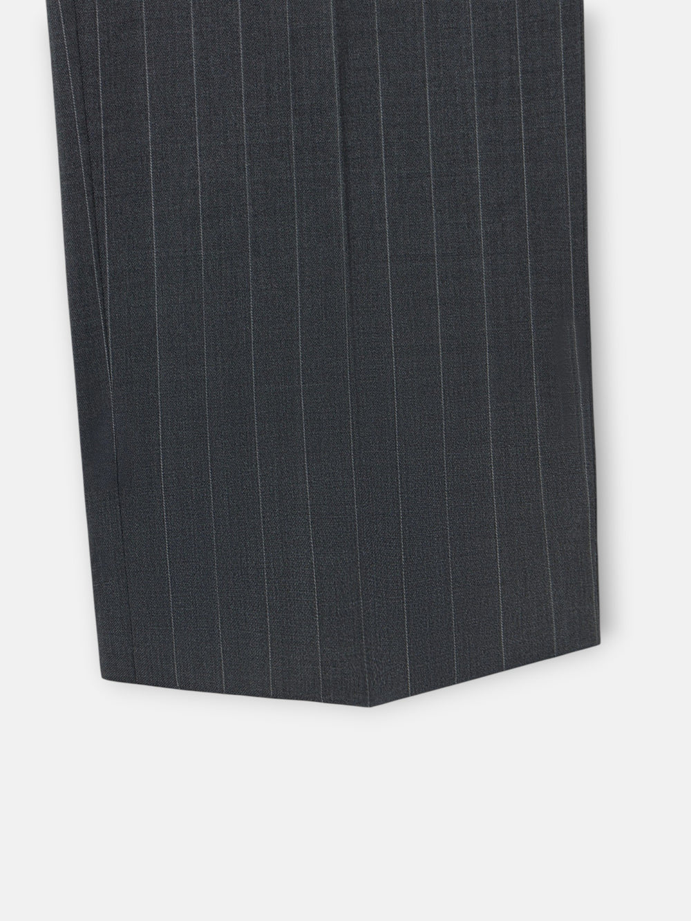 Pantalon traje cruzado raya diplomatica gris