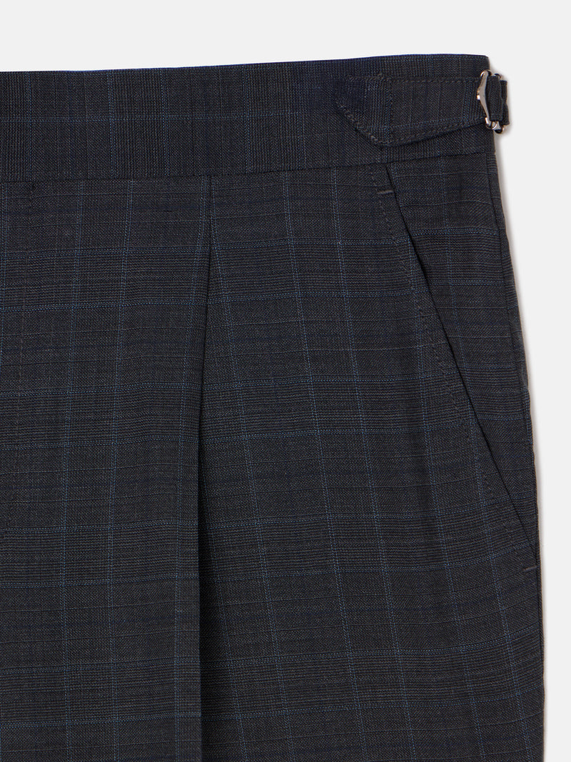 Pantalon de costume prince de Galles gris