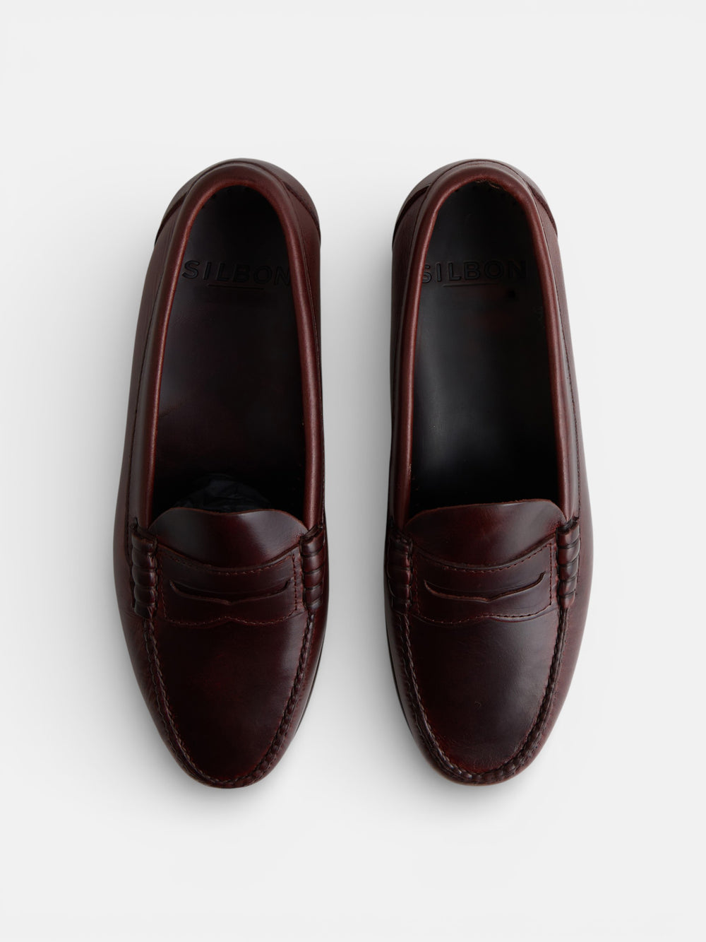 Zapato mocasin premium penny piel marron