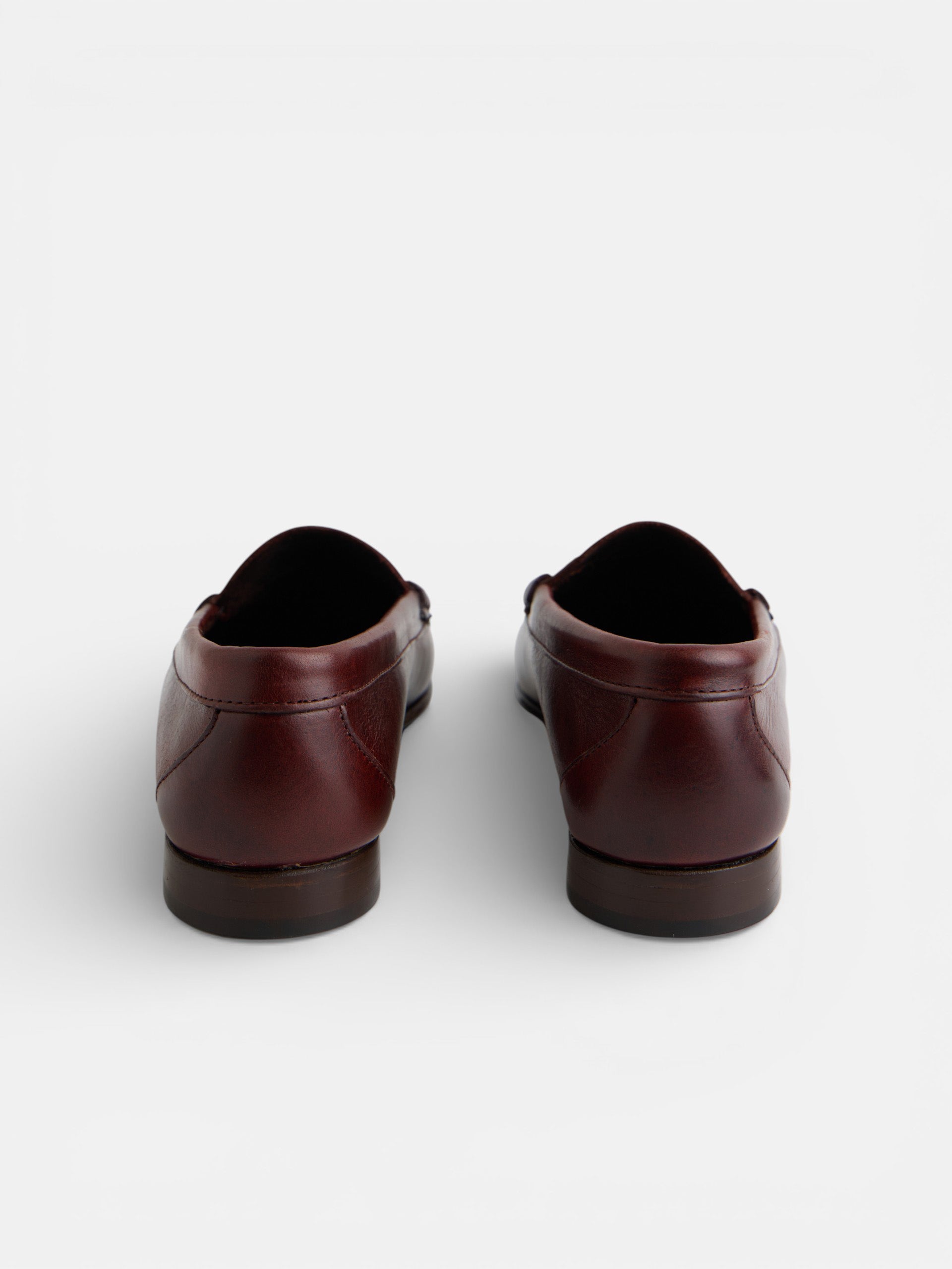 Zapato mocasin premium penny piel marron