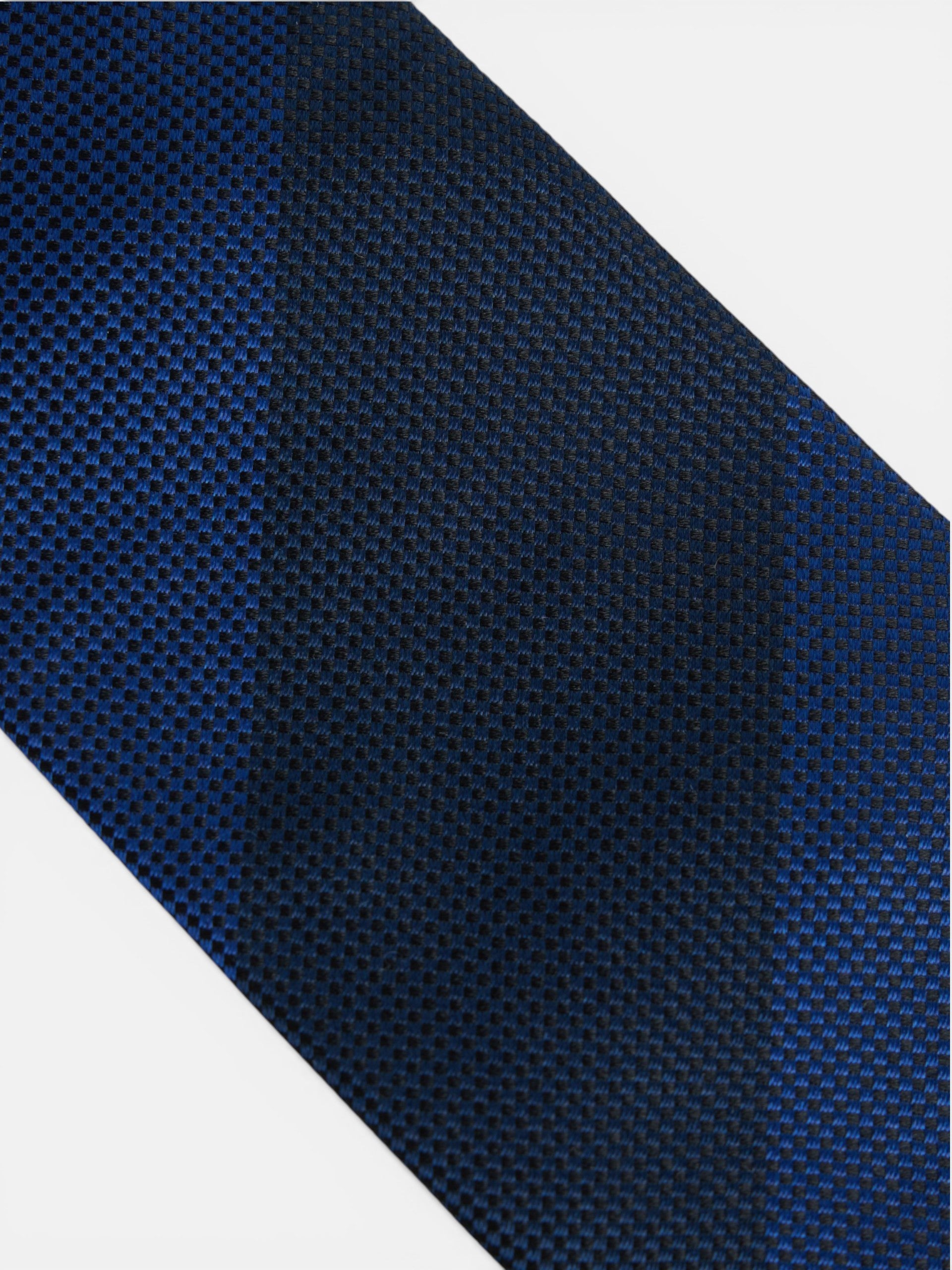 Navy blue regimental striped tie