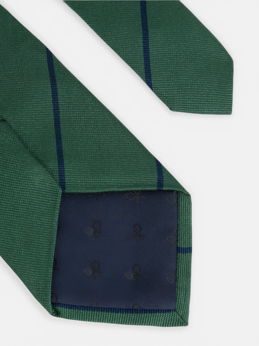 Gravata de risca fina verde