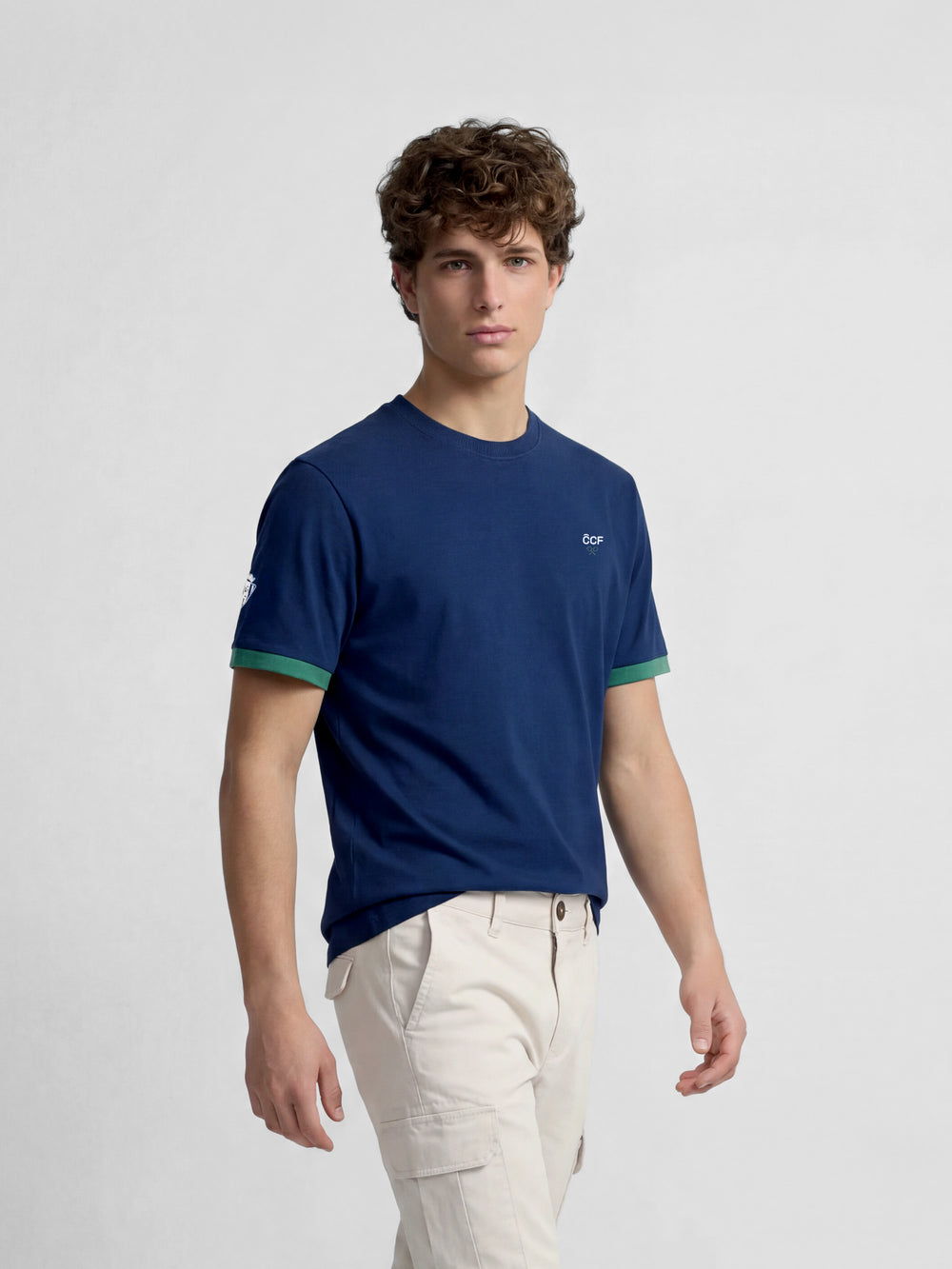 Camiseta silbon CCF azul marino