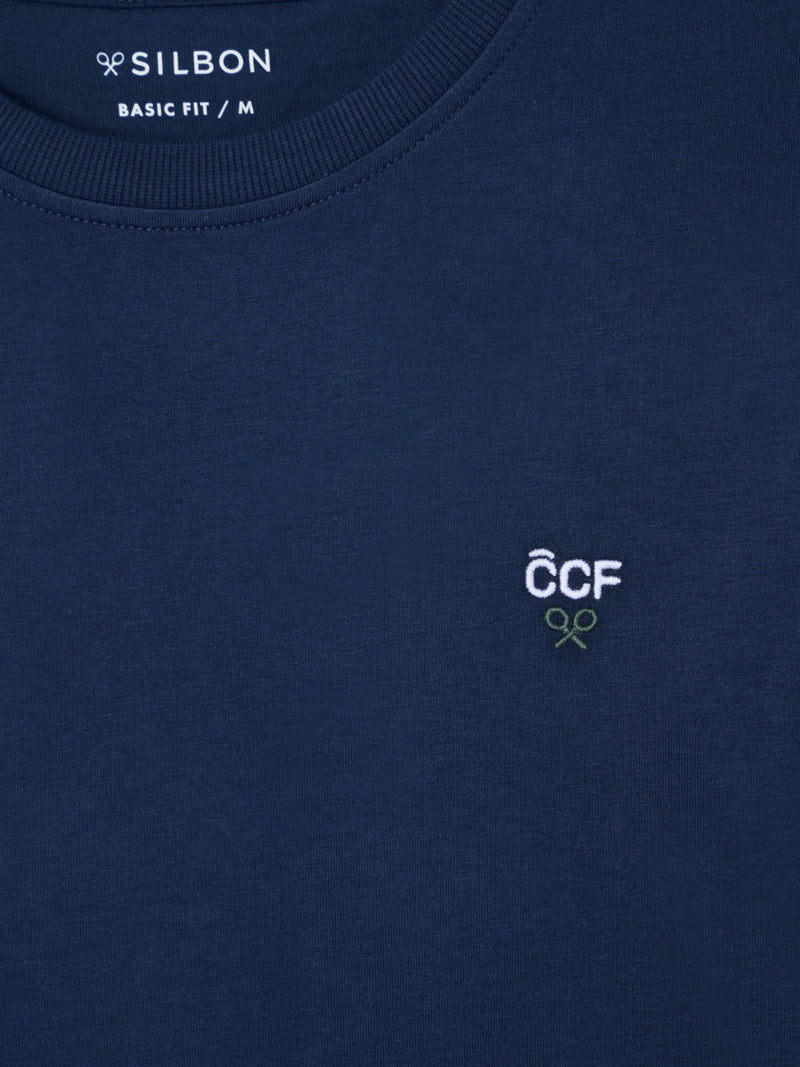 T-shirt Silbon CCF bleu marine