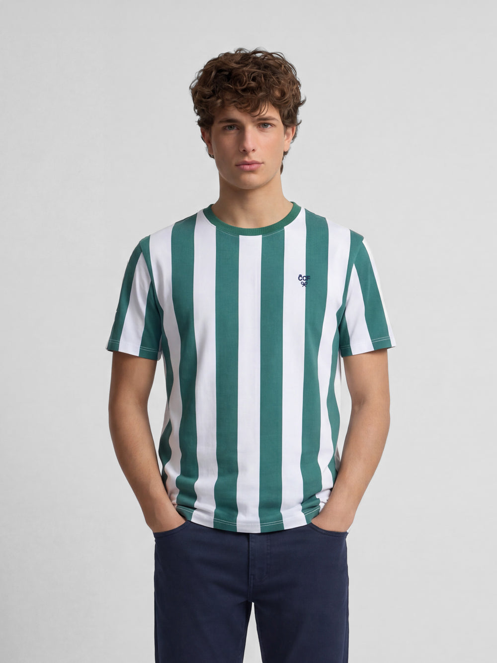 Camiseta silbon CCF franjas