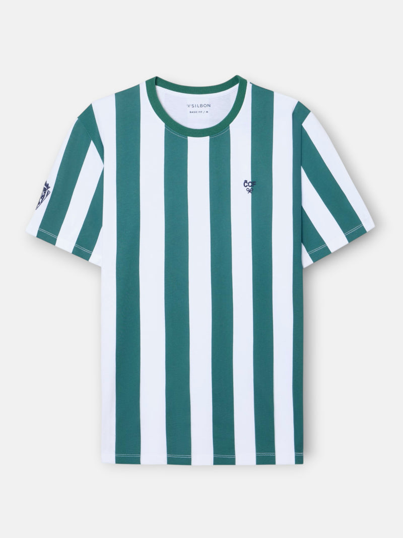T-shirt Silbon CCF rayures