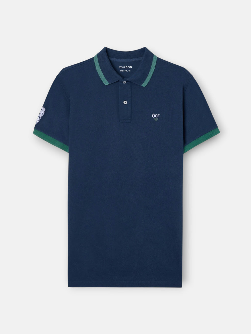 Polo silbon CCF azul marino