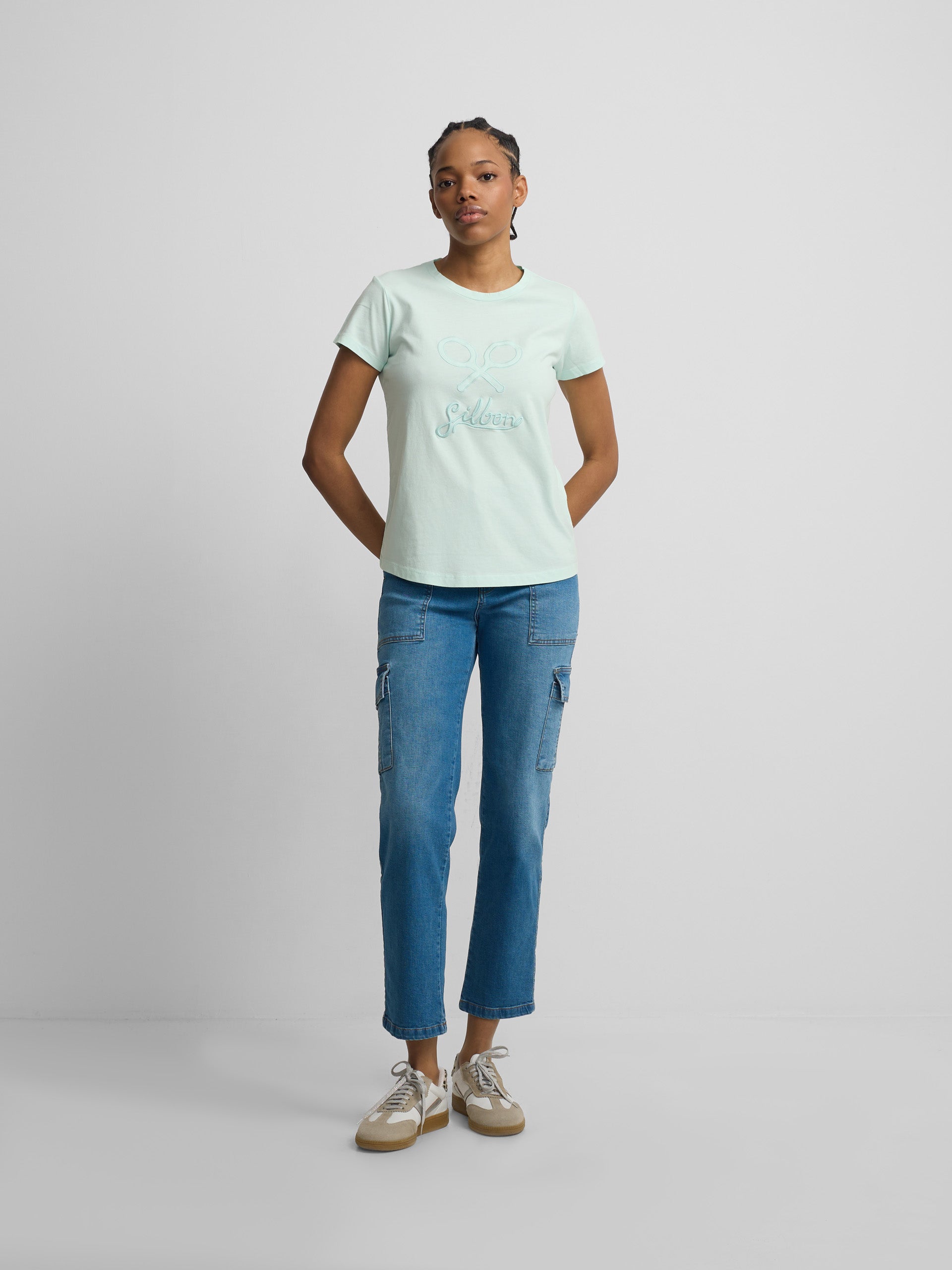 T-shirt femme classique verte