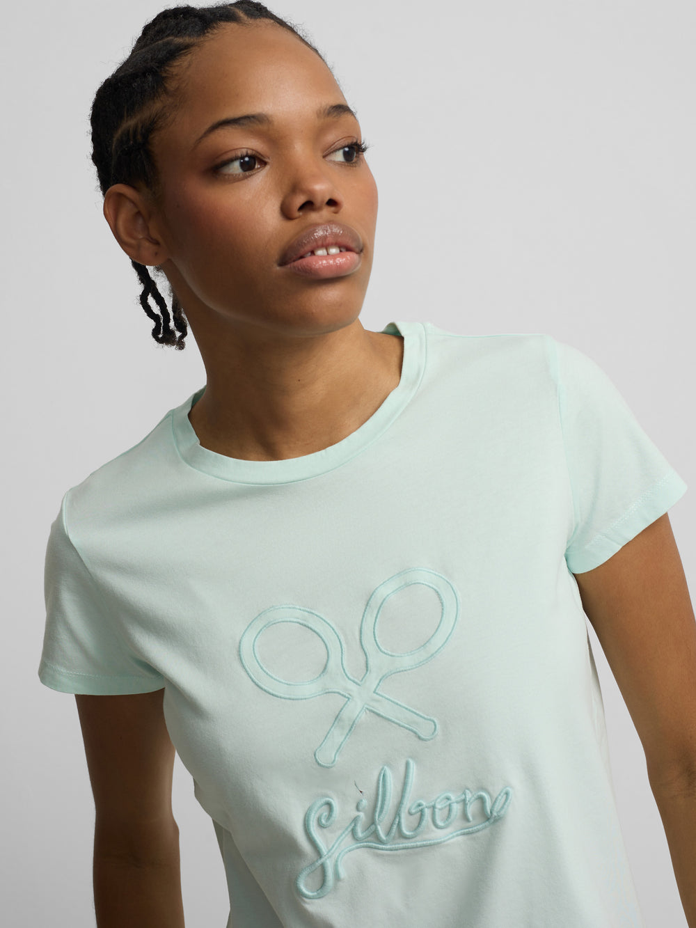 T-shirt femme classique verte