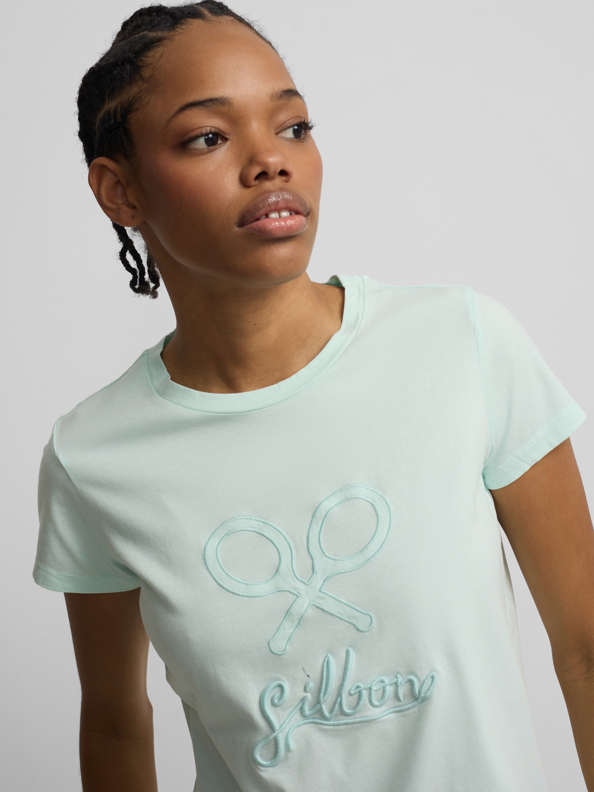 T-shirt femme classique verte
