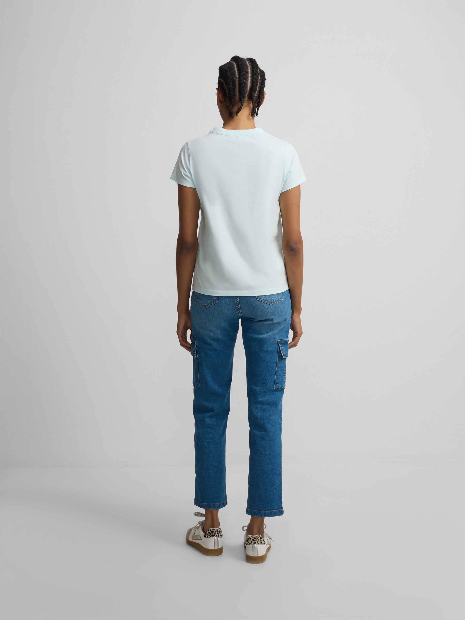 T-shirt mulher clássica raquete verde