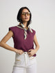 Camiseta woman sun burdeos