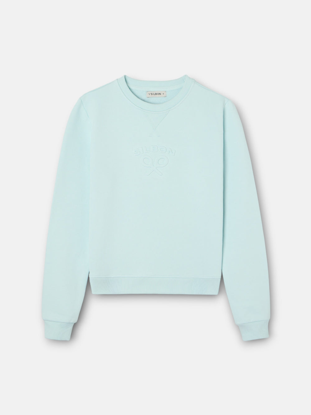 Sudadera woman silbon clasico celeste