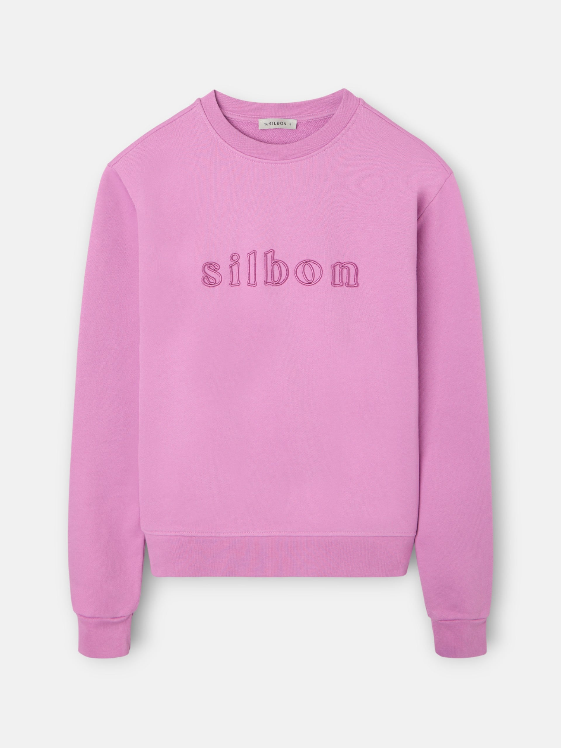Sudadera woman bordado silbon morada