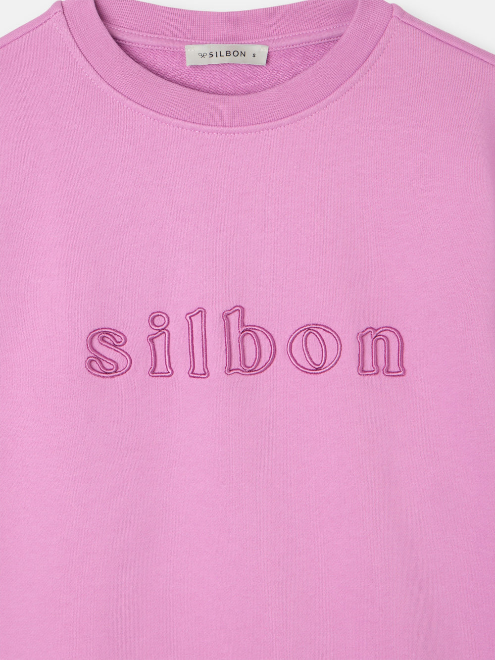 Sudadera woman bordado silbon morada