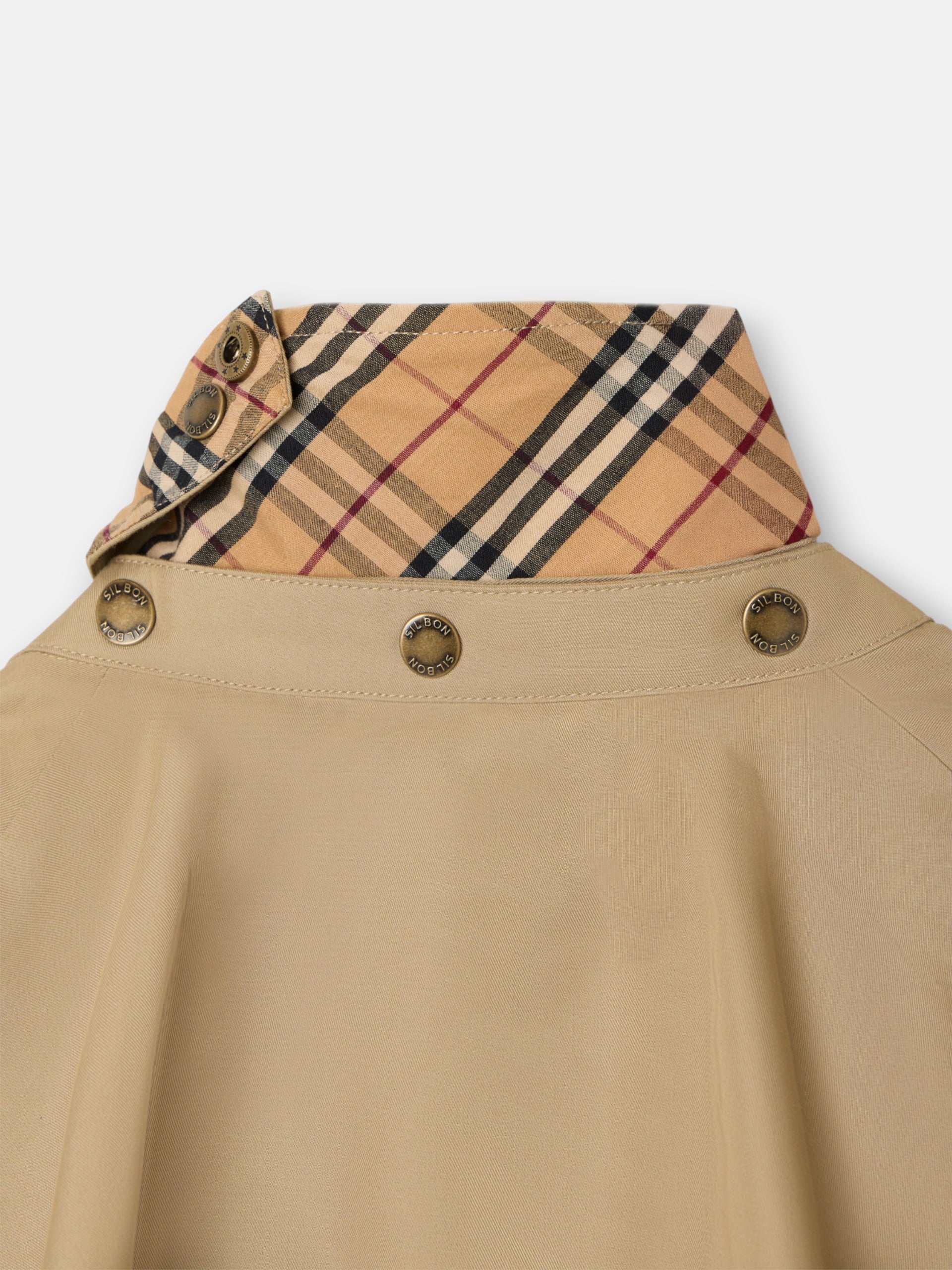 Parka curta capa castanha