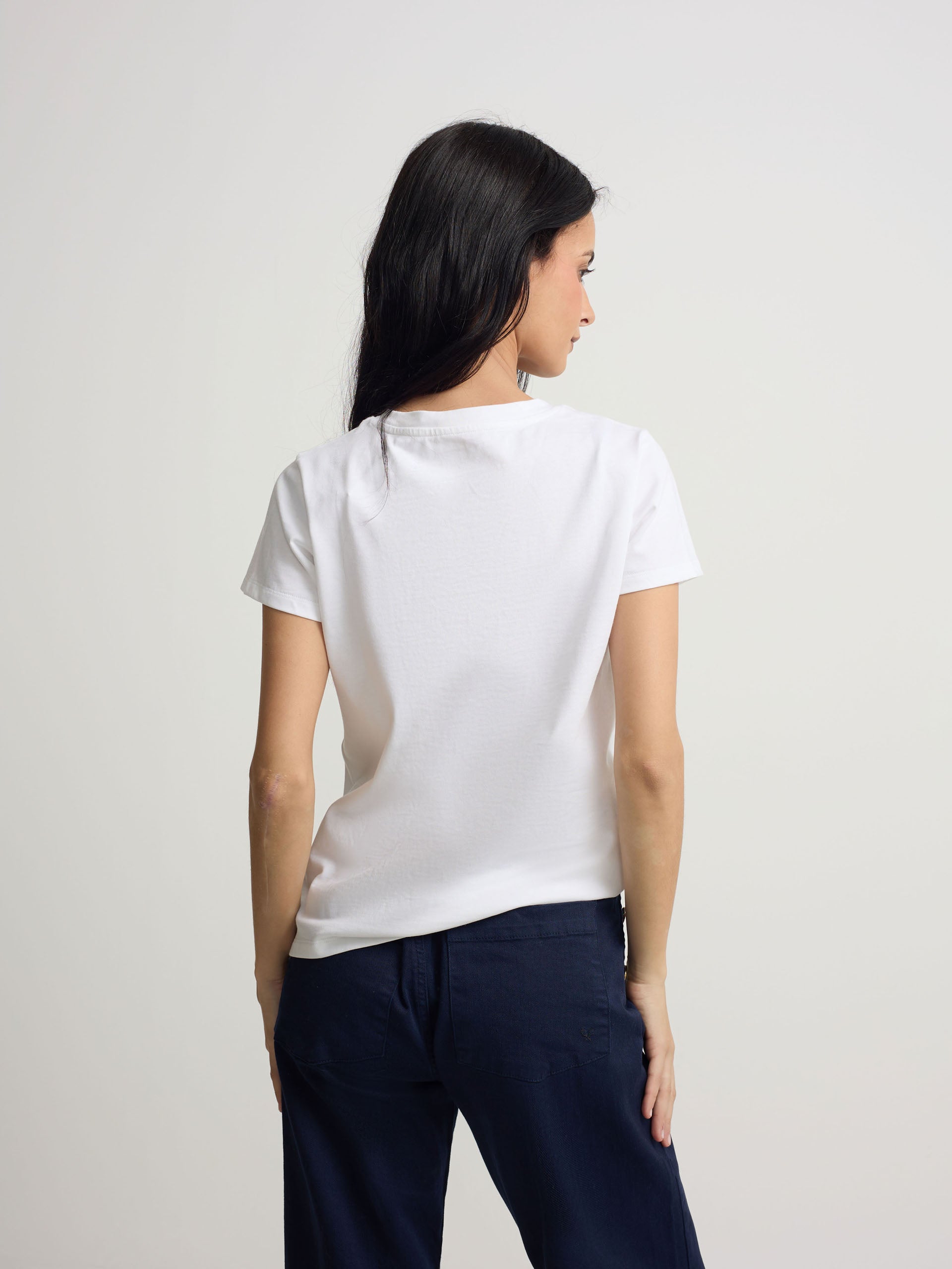 T-shirt mulher paradiso branca