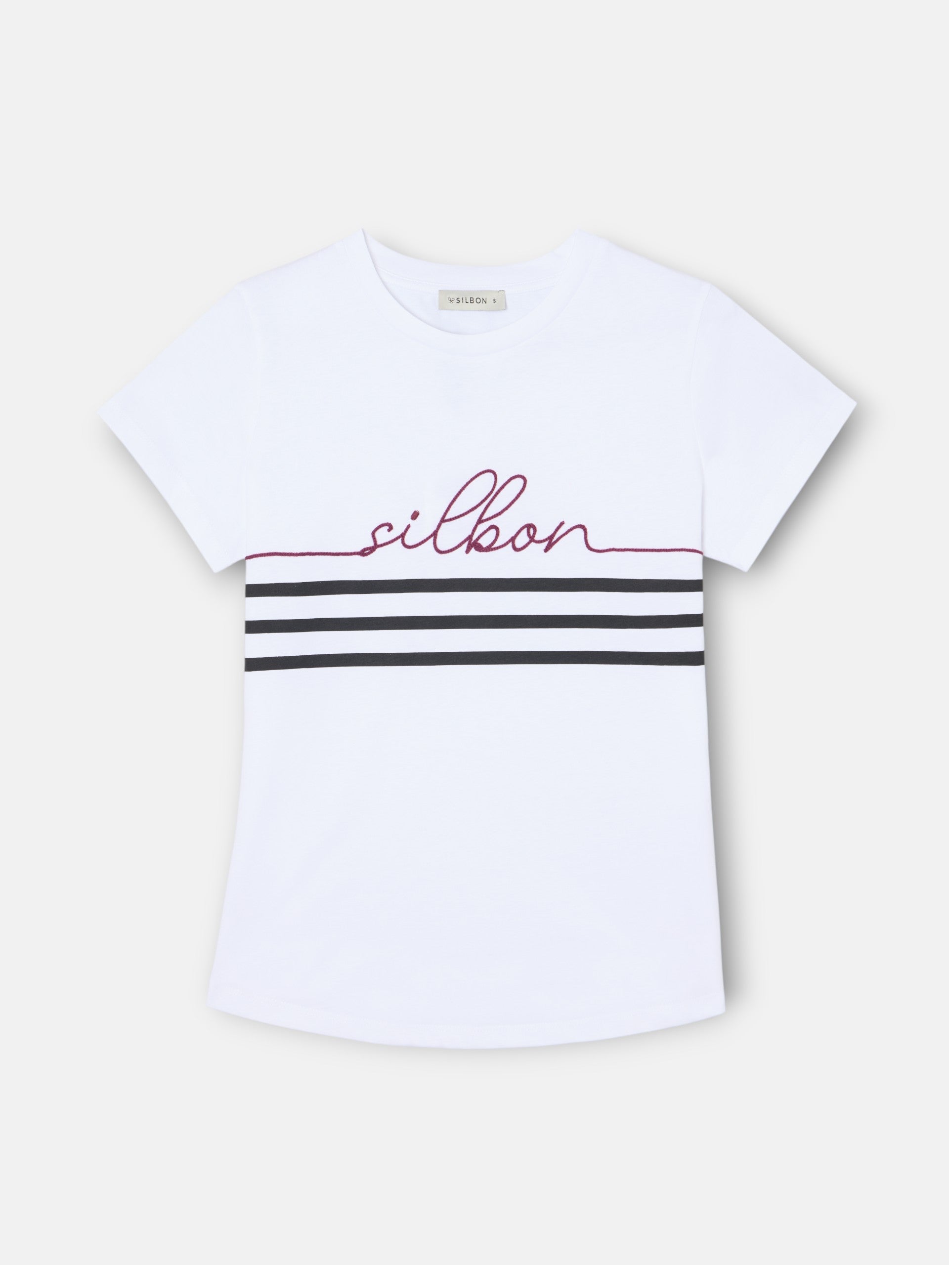 Camiseta woman silbon cordon blanca