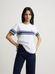 Camiseta woman escudo banda azul