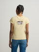 T-shirt femme Silbon smile jaune