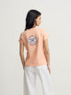 Camisola mulher smile estampado laranja