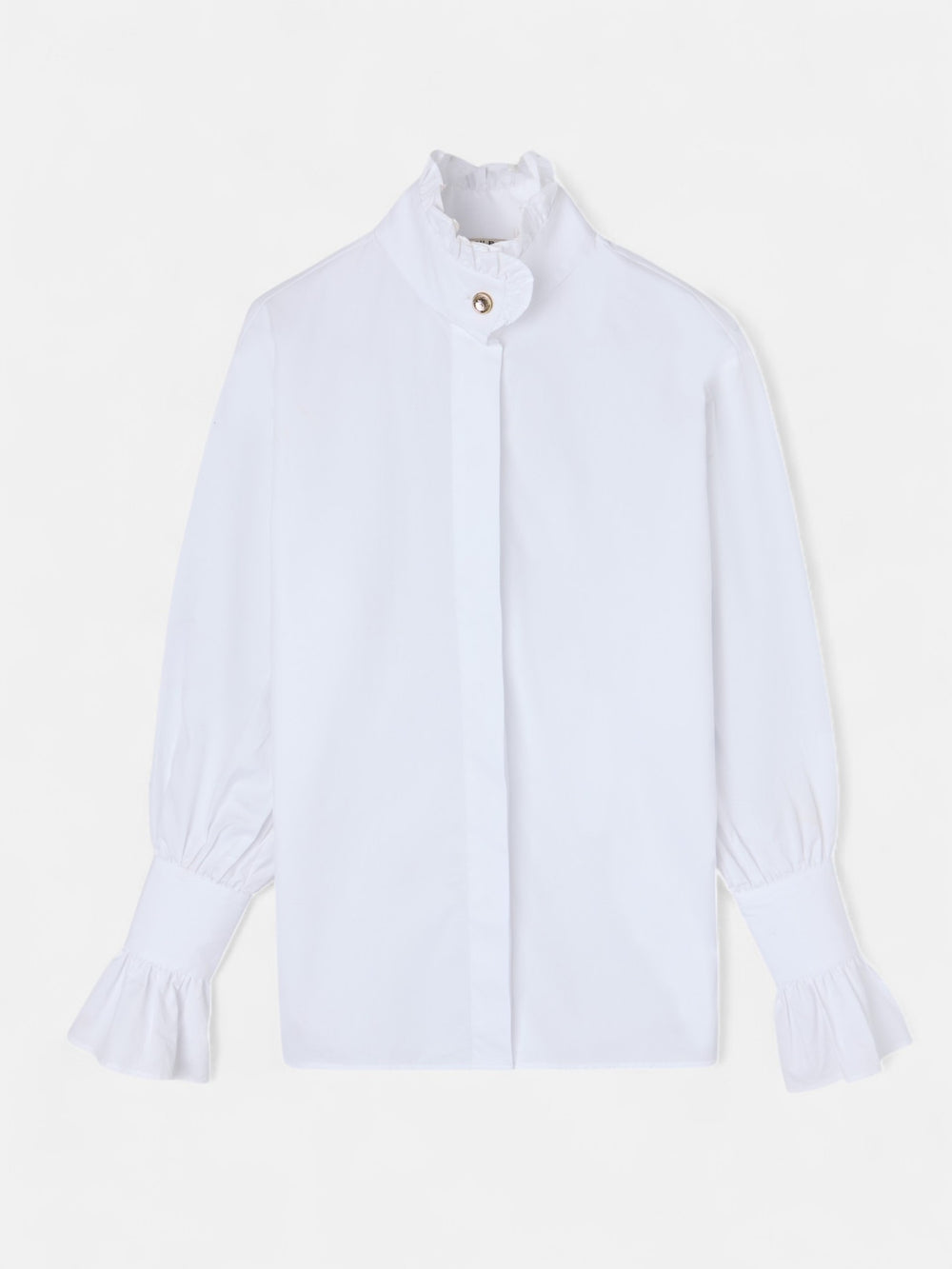 Chemise blanche avec détail aux poignets