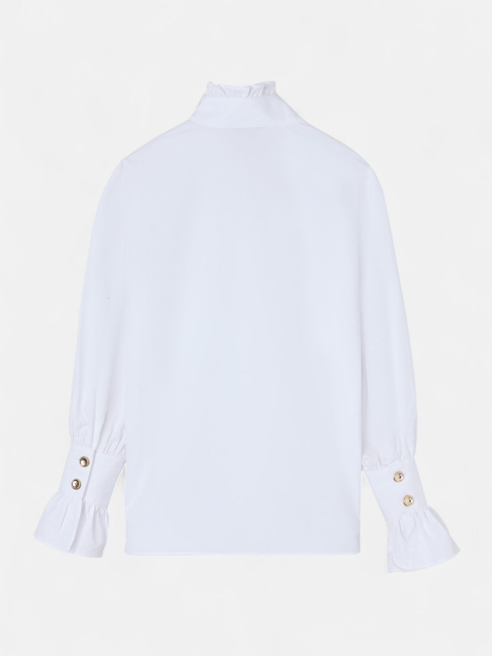 Chemise blanche avec détail aux poignets