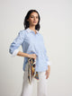 Light blue striped structured shirt