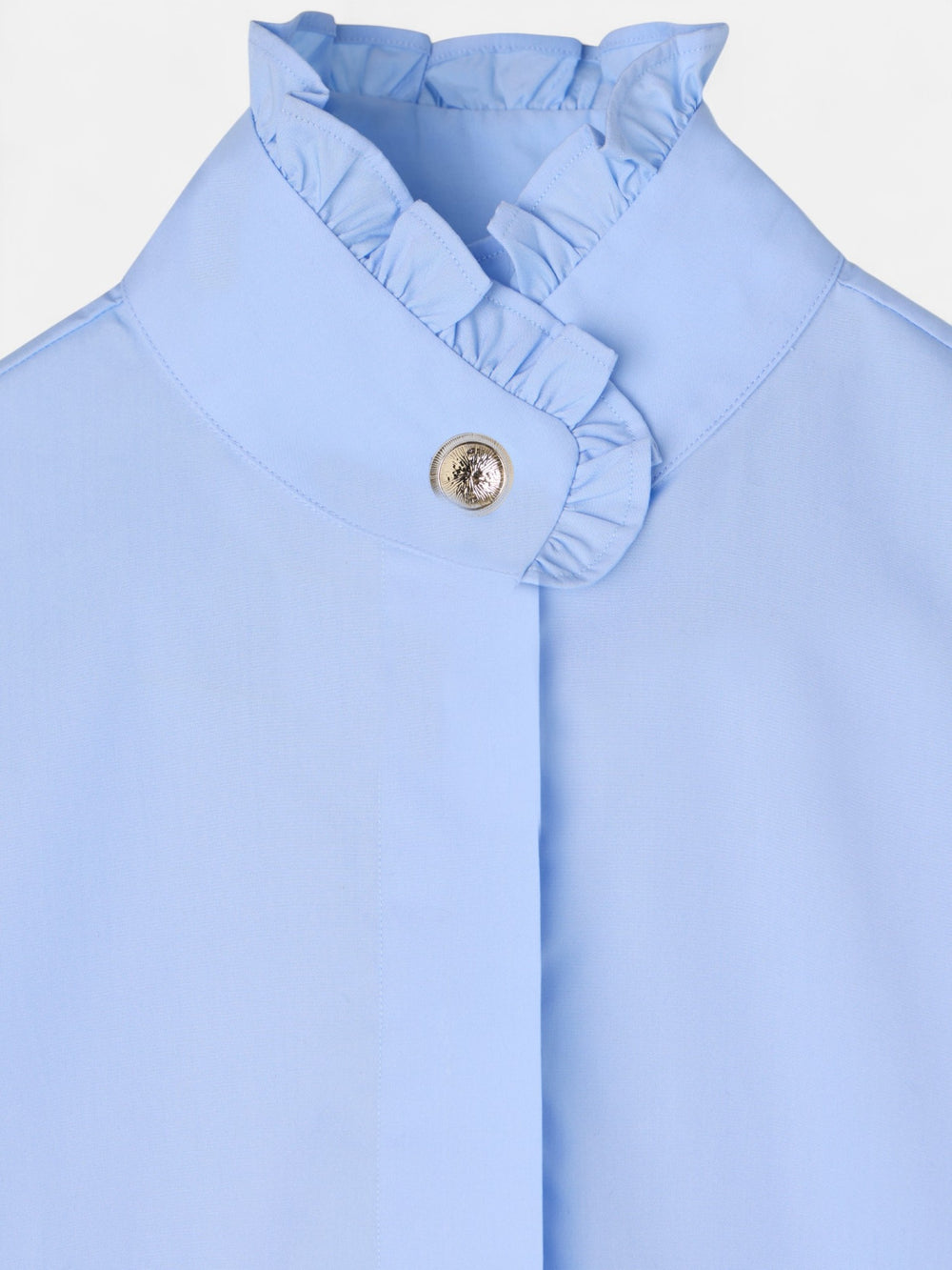Camisa detalle puño celeste