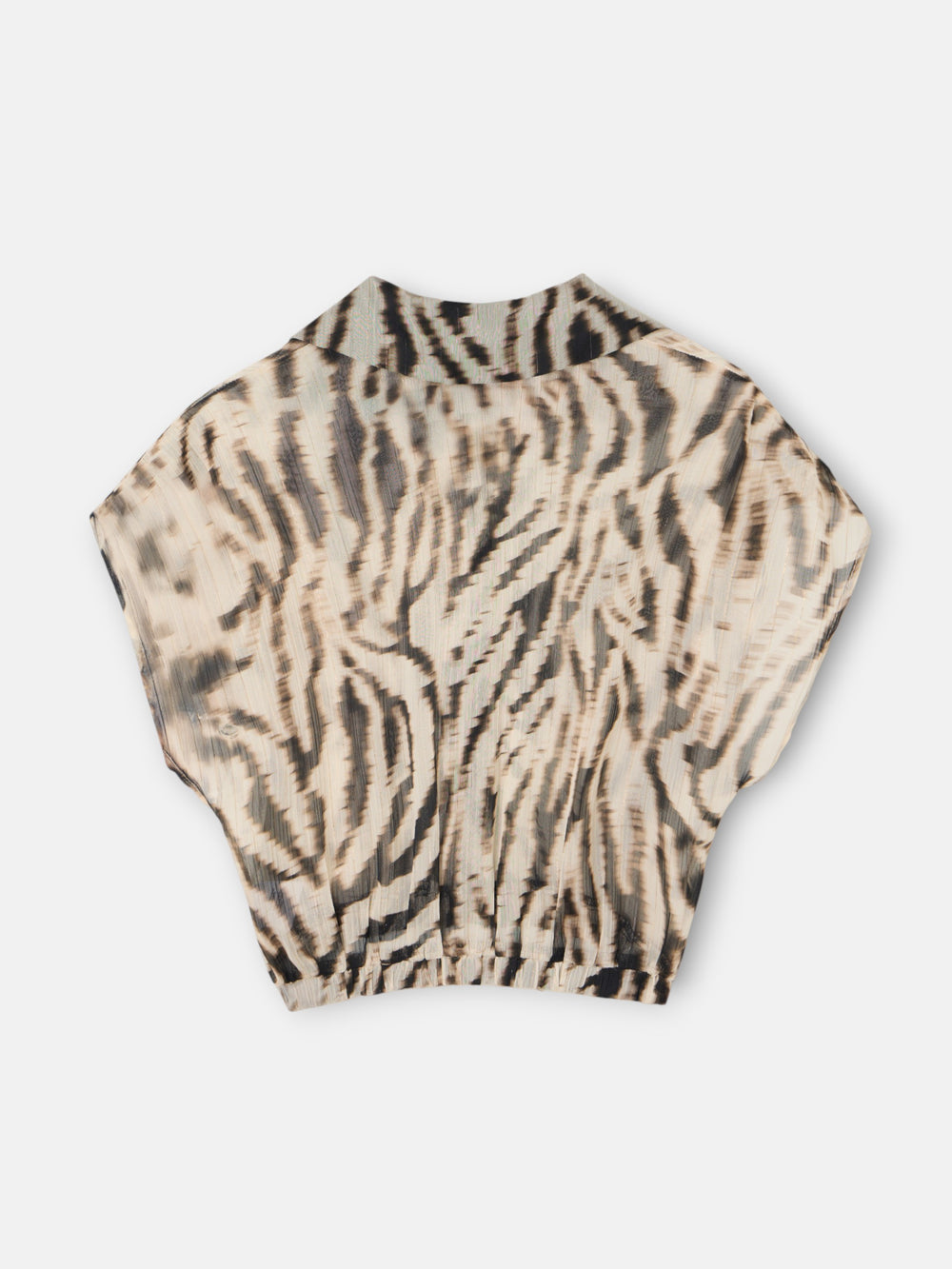 Blouse imprimé animal noir