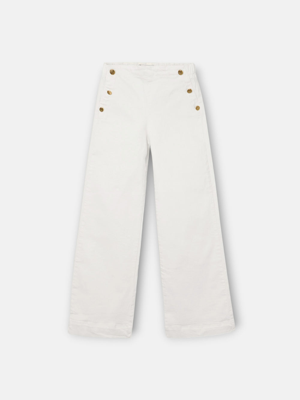 Pantalon girl marinero blanco