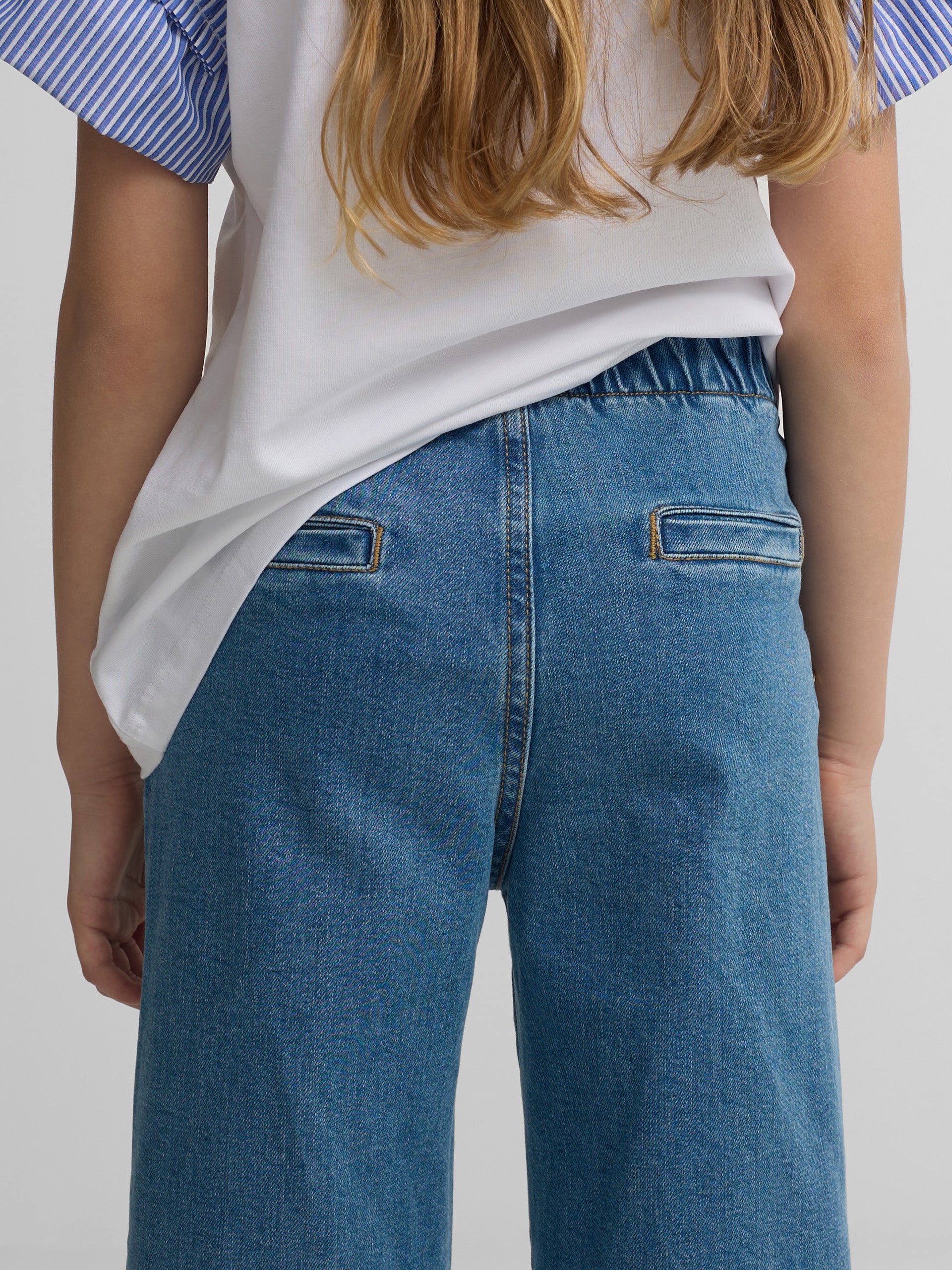 Pantalon girl marinero denim