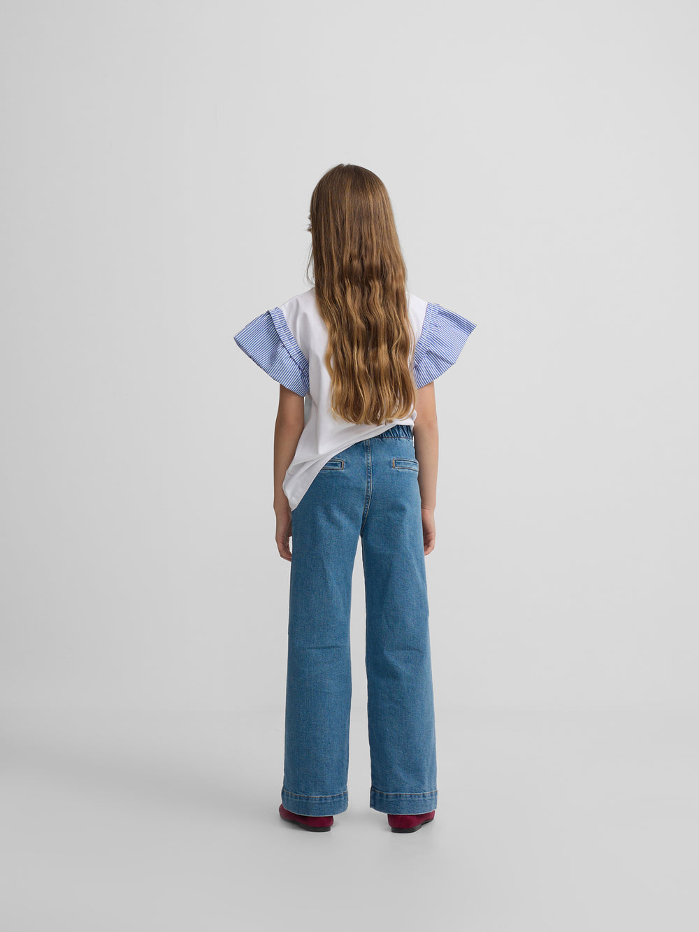 Pantalon girl marinero denim