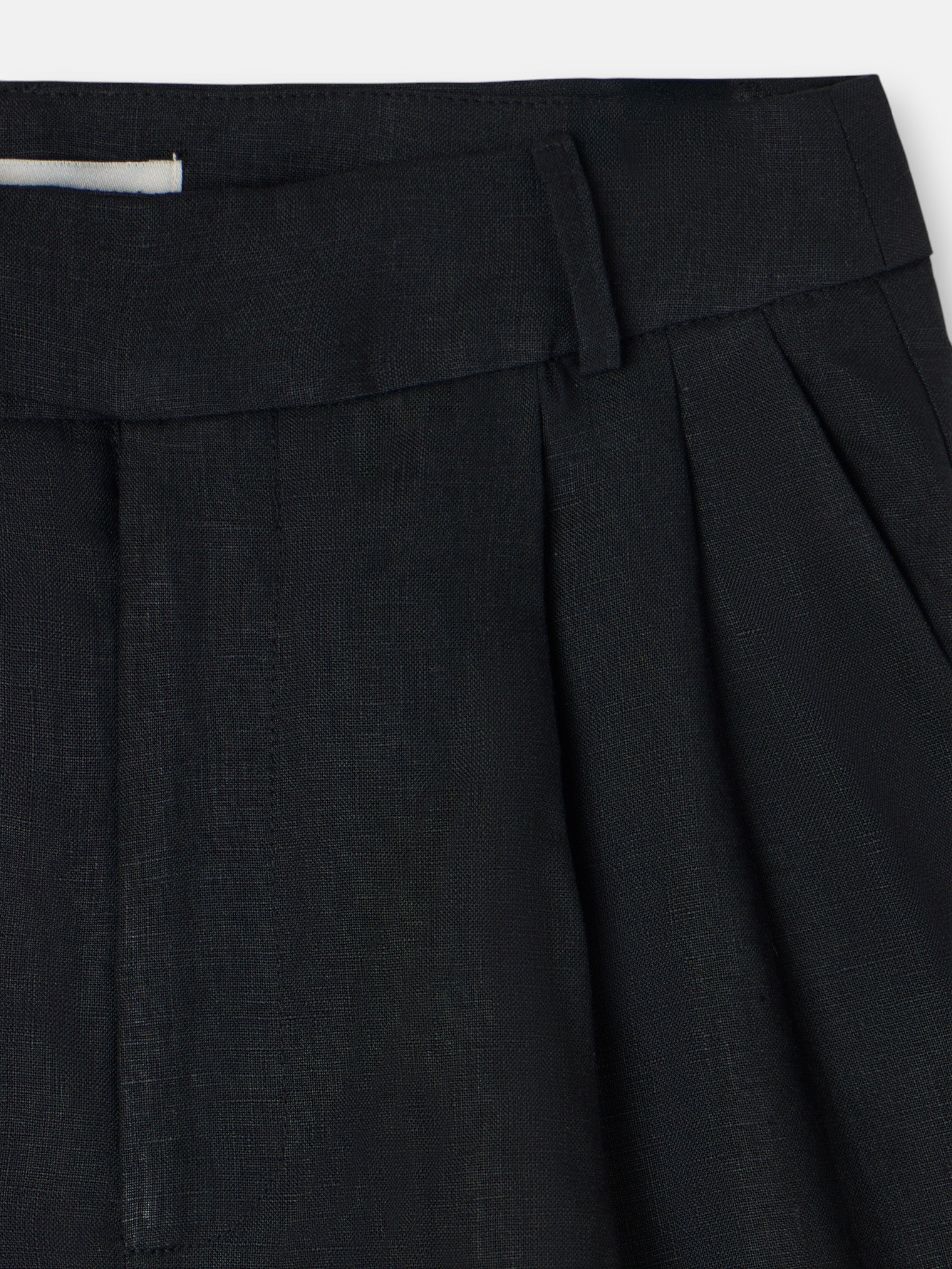 Pantalon en lin noir