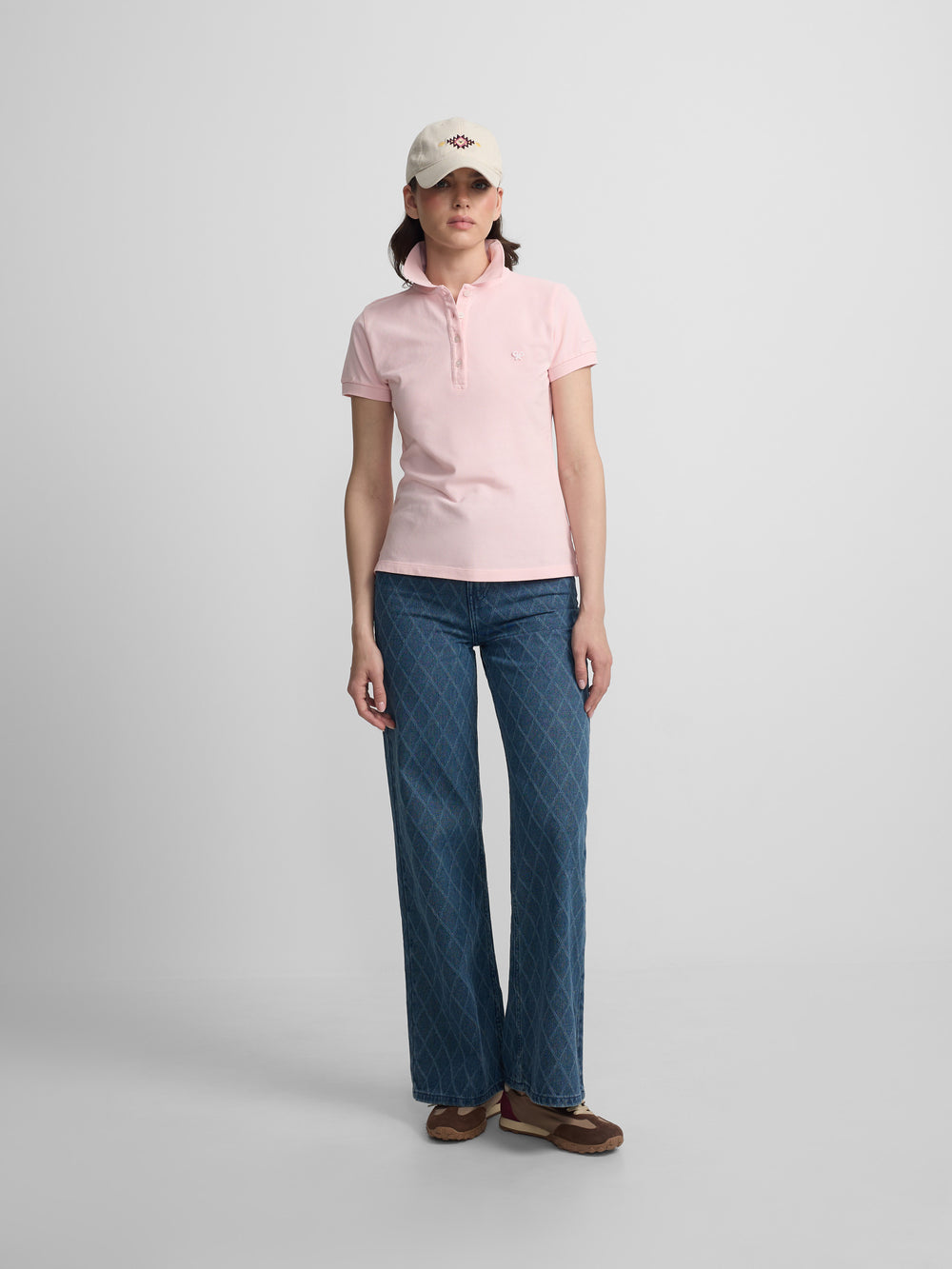 Polo woman clasico rosa claro